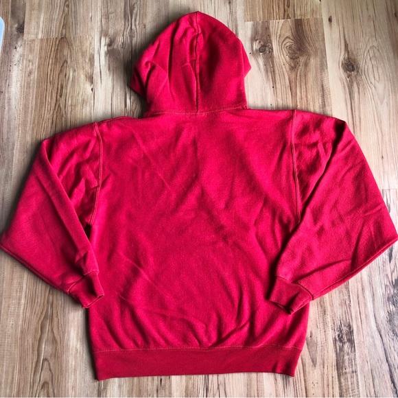 Eagles Hoodie Sweatshirt Pullover Long Sleeve Red Small Men’s UNISEX - Picture 4 of 16